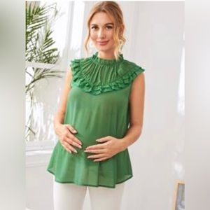 Maternity sleeveless blouse